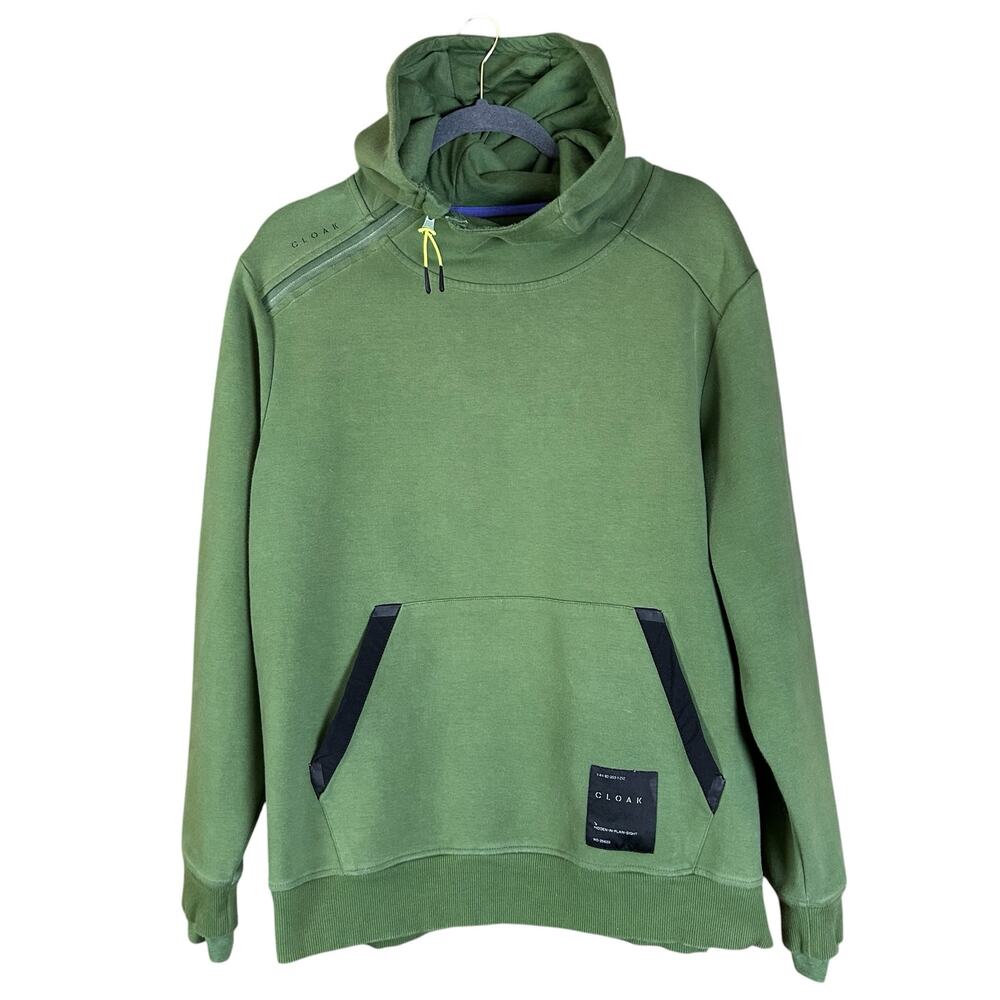 Cloak Tactical Men Hoodie Size Medium Olive Green Streetwear Outdoors Pullover